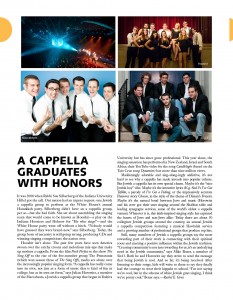 Moment Magazine Guide to Cultural Arts - A Capella Graduates with Honors 2014
