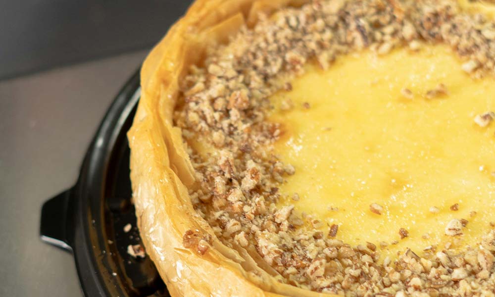 halvah filo cheescake