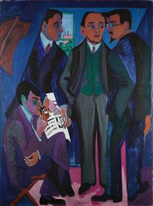 A Group of Artists (The Painters of the Bücke) by Ernst Ludwig Kirchner
