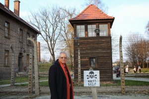 Mohammed Dajani at Auschwitz in March 2014.