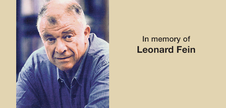 In Memory of Leonard Fein