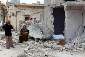 Homes Reduced to Rubble in Syria