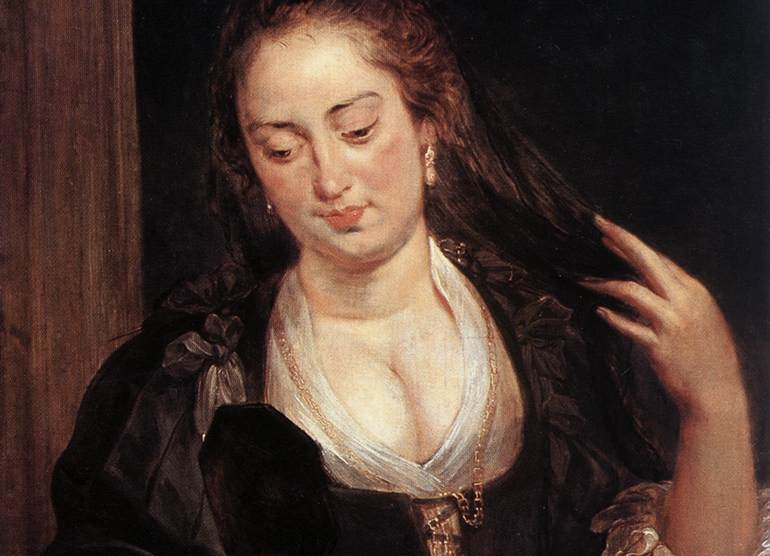 Woman with a Mirror by Peter Pau Rubens