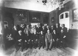 Nahum Sokolow with Participants of first Wolrd Zionist Congress
