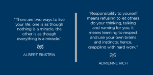 Albert Einstein and Adrienne Rich Quotes