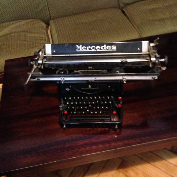 Antonina was a writer, and her original typewriter is on display in the home.