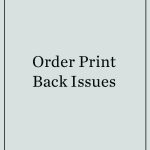Order Print Back Issues