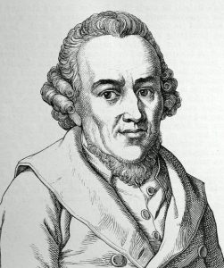 Portrait of Moses Mendelssohn.