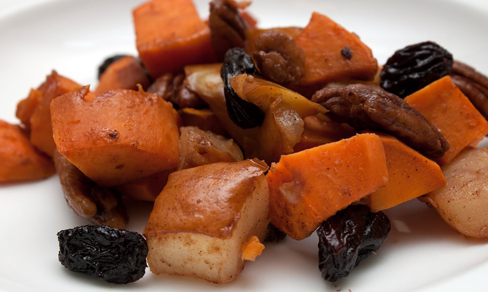 Tzimmes sweet potato pear date