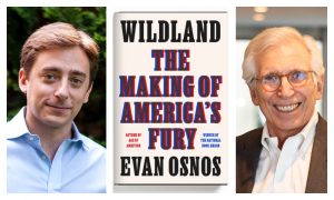 Evan Osnos with his father and new book "The Making of America's Fury."