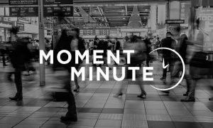 Moment Minute logo; shofars