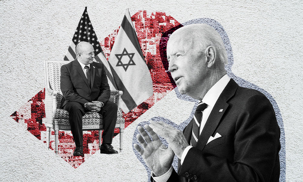 Biden and Bennett graphic