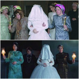 Wedding scenes from Deborah Feldman's wedding and Unorthodox
