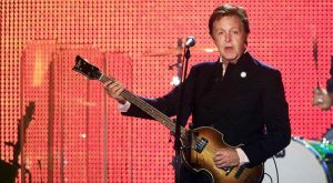 Paul McCartney playing bass