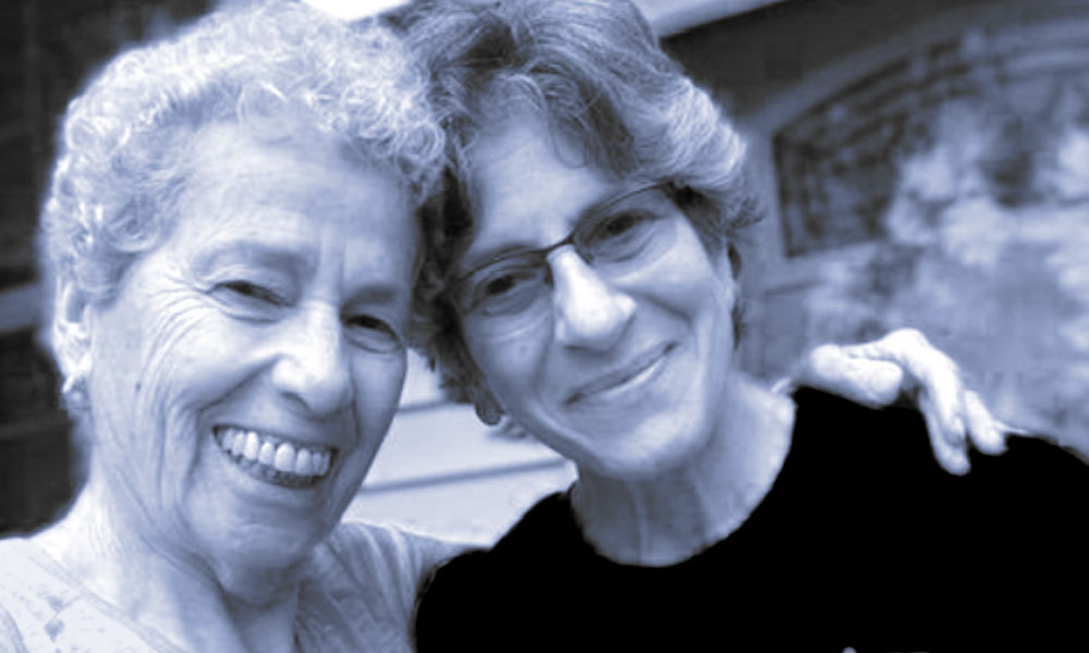 Barbara Draimin (left) and Ellen Hedvah Weiser are beshert