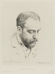 a sketch of Charles Ephrussi