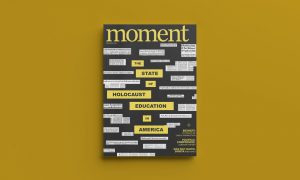 a physical copy of Moment Magazine