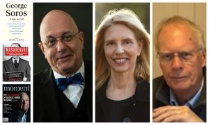 Panel image of speakers for the George Soros seminar