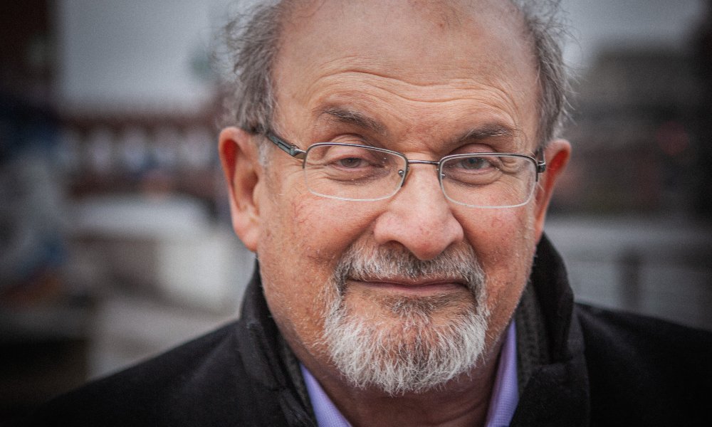 Salman Rushdie's face