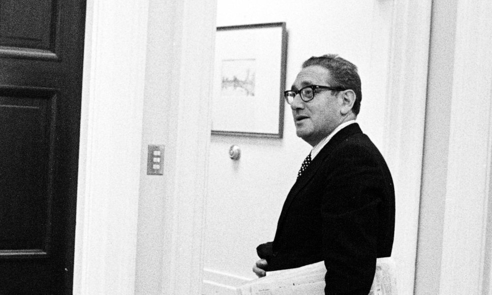 Henry Kissinger in the White House Cabinet Room | Photo courtesy of the National Archives