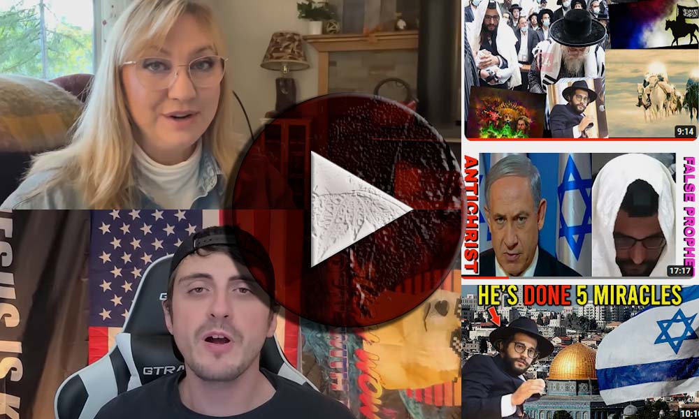 A collage of screenshots from youtube videos about jewish candidates for anttichrist