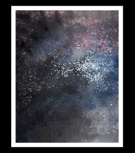 Annette Lerner, Galaxy III, 2018. Monotype, 36 x 28 in. Edition: 1/1. Courtesy of the artist.