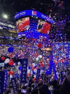2024 DNC balloon drop