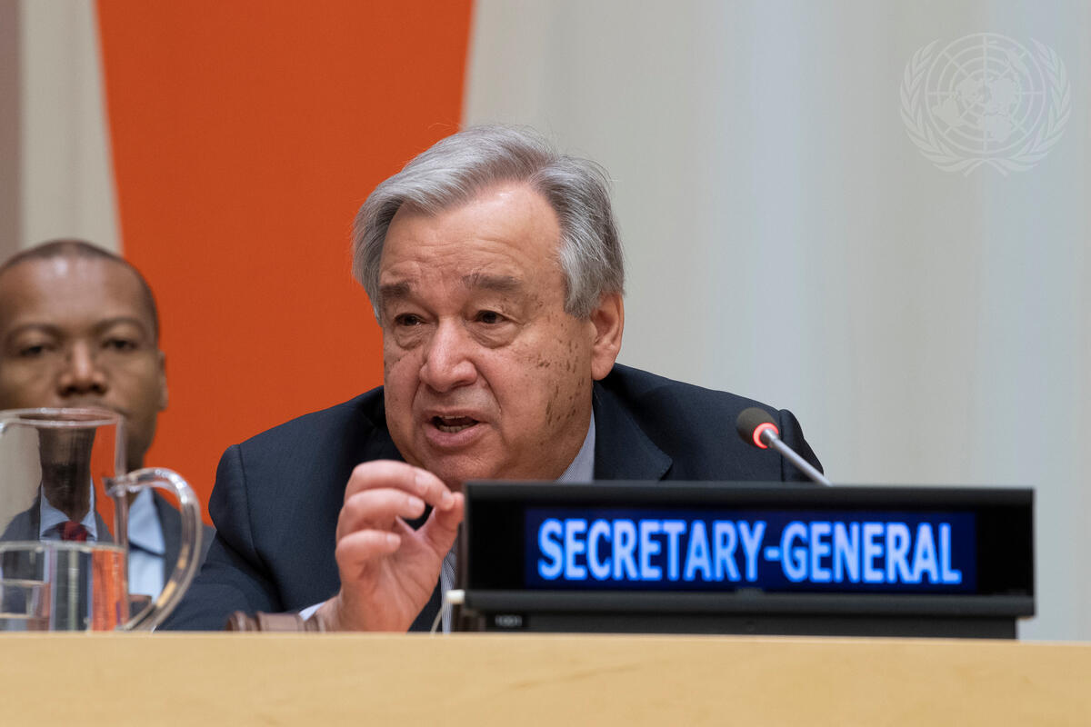 UN Secretary General Antonio Guterres