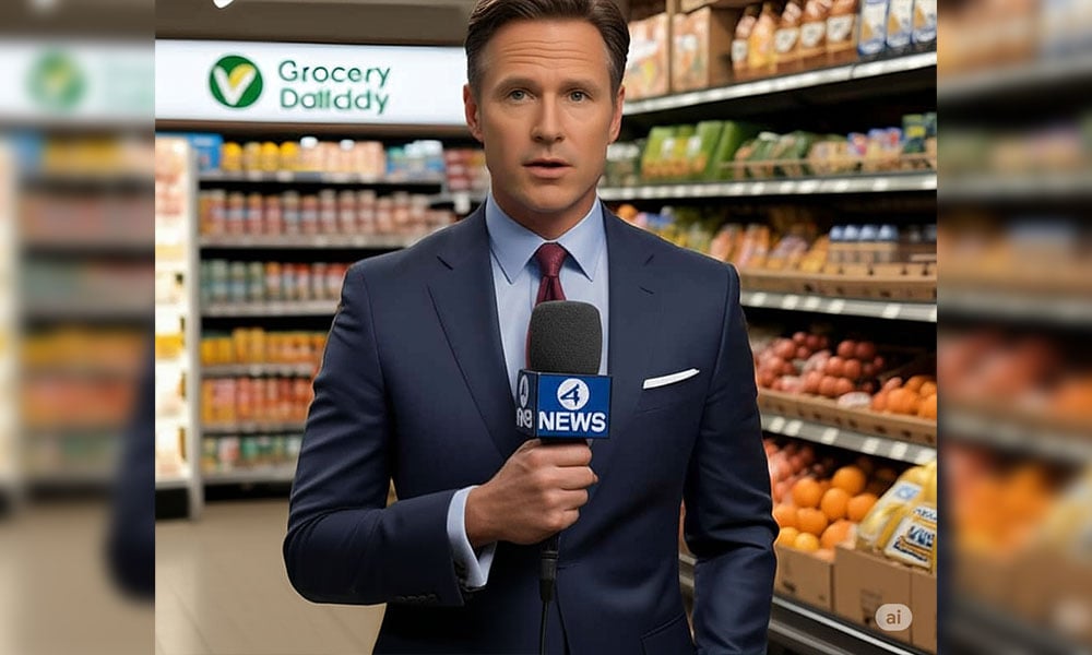 Broadcast journalist created by AI.